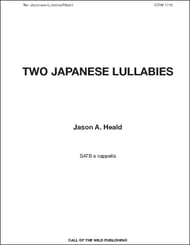 Two Japanese Lullabies SATB choral sheet music cover Thumbnail